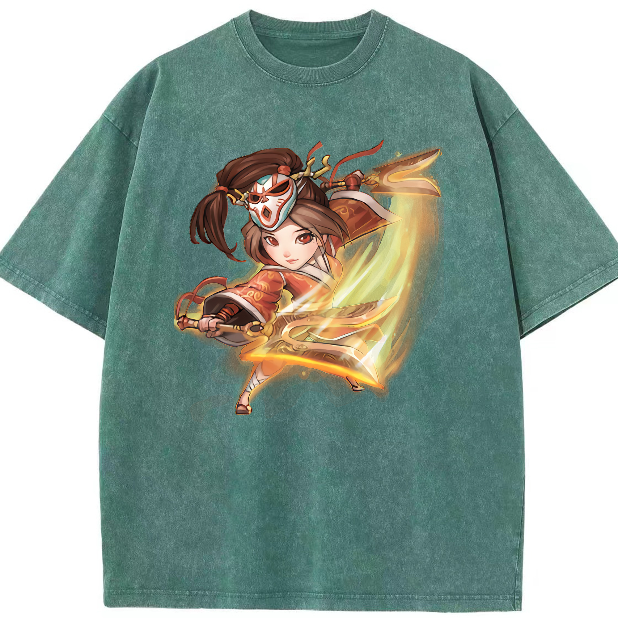 リーグ・オブ・レジェンド League of Legends LOL 綿100% ヴィンテージ風 半袖Tシャツ（フロントプリント）